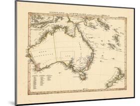 1841, Australia, New Zealand-null-Mounted Giclee Print