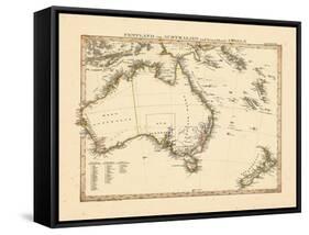 1841, Australia, New Zealand-null-Framed Stretched Canvas