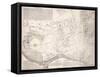 1841, Flushing Wall Map, New York, United States-null-Framed Stretched Canvas