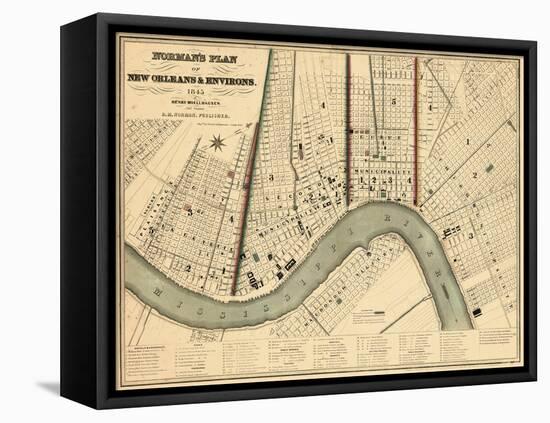 1845, New Orleans 1845, Louisiana, United States-null-Framed Stretched Canvas