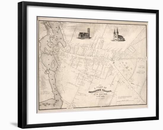 1846, Brunswick 1846, Maine, United States-null-Framed Giclee Print