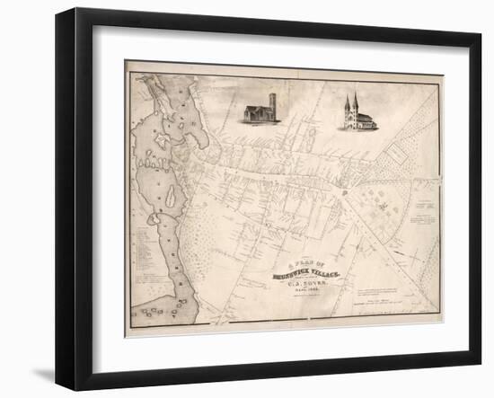 1846, Brunswick 1846, Maine, United States-null-Framed Giclee Print