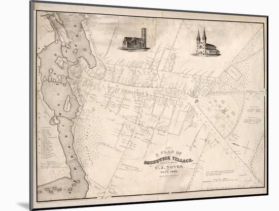 1846, Brunswick 1846, Maine, United States-null-Mounted Giclee Print