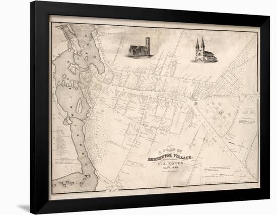 1846, Brunswick 1846, Maine, United States-null-Framed Giclee Print