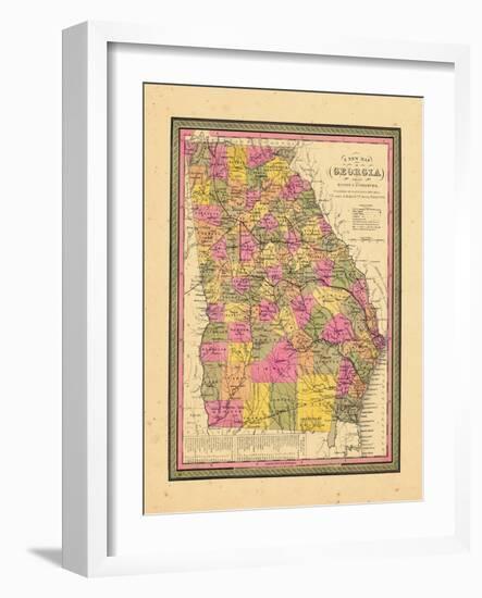 1846, Georgia, United States-null-Framed Giclee Print