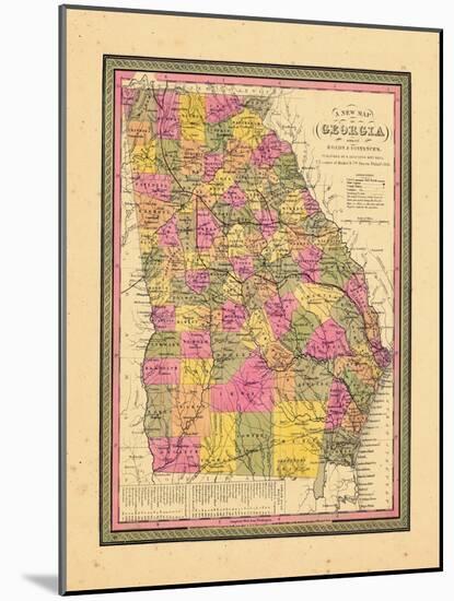 1846, Georgia, United States-null-Mounted Giclee Print