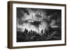 1848, Attack on Volta-Ferdinand Perrin-Framed Art Print