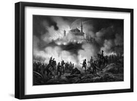 1848, Attack on Volta-Ferdinand Perrin-Framed Art Print