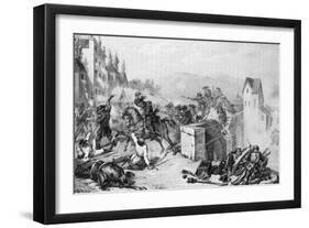 1848, Bridge at Goito-Ferdinand Perrin-Framed Art Print