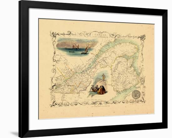 1848, Canada, Ontario, Quebec-null-Framed Giclee Print