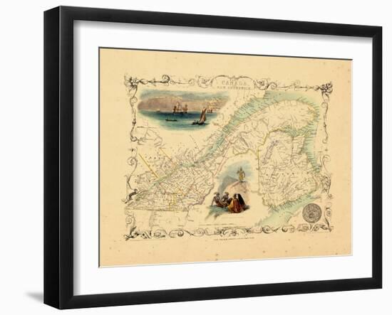 1848, Canada, Ontario, Quebec-null-Framed Giclee Print