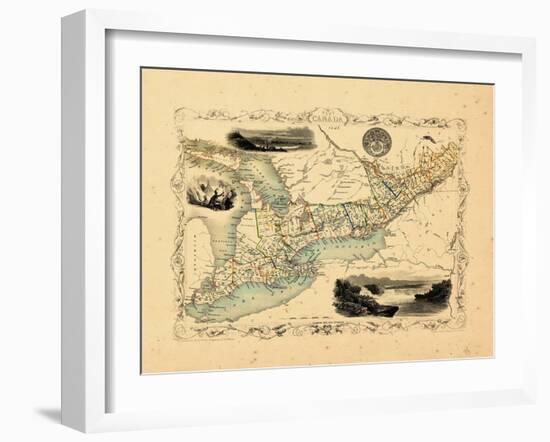 1848, Canada, Ontario, Quebec-null-Framed Giclee Print