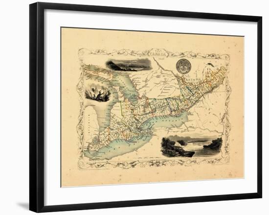 1848, Canada, Ontario, Quebec-null-Framed Giclee Print