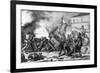 1848, Catania Fighting-Ferdinand Perrin-Framed Premium Giclee Print