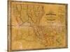 1848, Louisiana State Map with Landowner Names, Louisiana, United States-null-Stretched Canvas