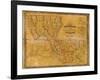 1848, Louisiana State Map with Landowner Names, Louisiana, United States-null-Framed Premium Giclee Print