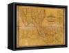 1848, Louisiana State Map with Landowner Names, Louisiana, United States-null-Framed Stretched Canvas