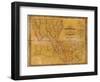 1848, Louisiana State Map with Landowner Names, Louisiana, United States-null-Framed Giclee Print