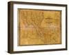 1848, Louisiana State Map with Landowner Names, Louisiana, United States-null-Framed Giclee Print