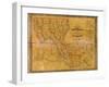 1848, Louisiana State Map with Landowner Names, Louisiana, United States-null-Framed Giclee Print