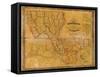 1848, Louisiana State Map with Landowner Names, Louisiana, United States-null-Framed Stretched Canvas