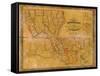 1848, Louisiana State Map with Landowner Names, Louisiana, United States-null-Framed Stretched Canvas