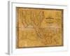 1848, Louisiana State Map with Landowner Names, Louisiana, United States-null-Framed Giclee Print