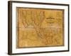 1848, Louisiana State Map with Landowner Names, Louisiana, United States-null-Framed Giclee Print