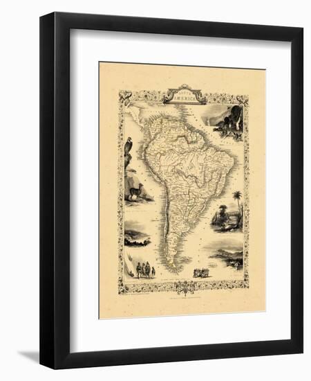 1848, South America-null-Framed Premium Giclee Print