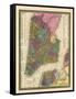 1850, New York City Battery ParkMap, New York, United States-null-Framed Stretched Canvas