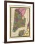 1850, New York City Battery ParkMap, New York, United States-null-Framed Giclee Print