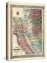 1851, California Mining Districts Map, California, United States-null-Stretched Canvas