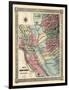 1851, California Mining Districts Map, California, United States-null-Framed Premium Giclee Print