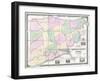 1852, Jefferson County - WV formerly VA Wall Map, West Virginia, United States-null-Framed Giclee Print