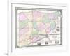 1852, Jefferson County - WV formerly VA Wall Map, West Virginia, United States-null-Framed Giclee Print