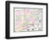 1852, Jefferson County - WV formerly VA Wall Map, West Virginia, United States-null-Framed Giclee Print