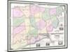 1852, Jefferson County - WV formerly VA Wall Map, West Virginia, United States-null-Mounted Giclee Print