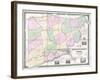 1852, Jefferson County - WV formerly VA Wall Map, West Virginia, United States-null-Framed Giclee Print