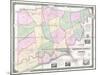 1852, Jefferson County - WV formerly VA Wall Map, West Virginia, United States-null-Mounted Giclee Print