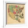 1852, Mexico, United States, Central America-null-Framed Giclee Print