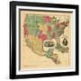 1852, Mexico, United States, Central America-null-Framed Giclee Print