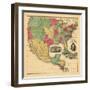 1852, Mexico, United States, Central America-null-Framed Giclee Print