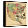 1852, Mexico, United States, Central America-null-Framed Stretched Canvas