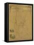 1853, Keene Wall Map, New Hampshire, United States-null-Framed Stretched Canvas