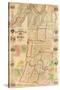 1853, Washington County 1853 Wall Map, New York, United States-null-Stretched Canvas