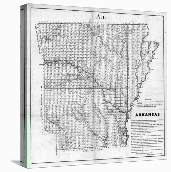 1854, Arkansas-null-Stretched Canvas
