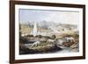 1854 Crystal Palace Dinosaurs by Baxter 1-Paul Stewart-Framed Photographic Print