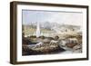 1854 Crystal Palace Dinosaurs by Baxter 1-Paul Stewart-Framed Photographic Print