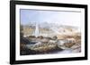 1854 Crystal Palace Dinosaurs by Baxter 2-Paul Stewart-Framed Photographic Print