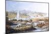 1854 Crystal Palace Dinosaurs by Baxter 2-Paul Stewart-Mounted Photographic Print